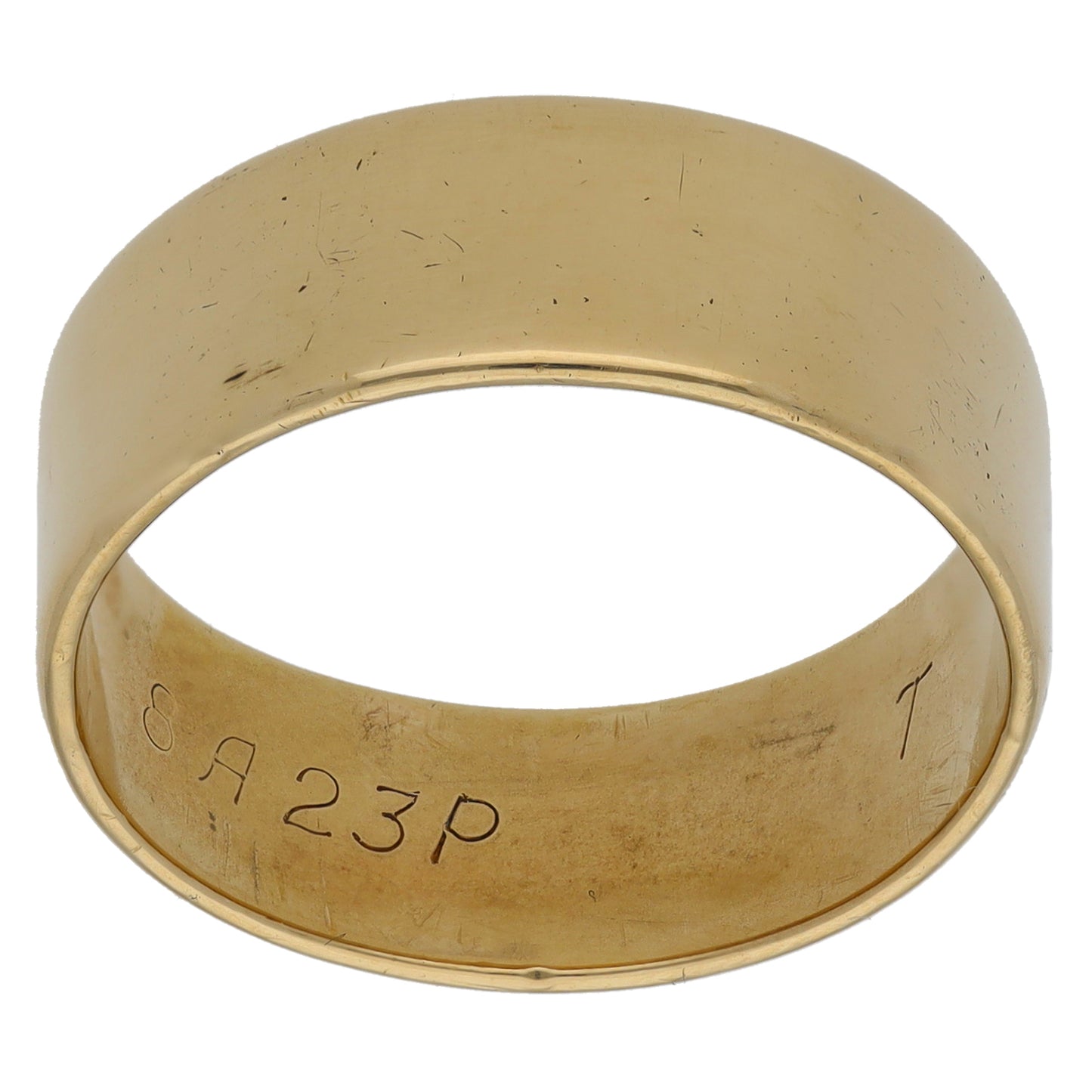 9ct Gold Plain Wedding Ring Size U