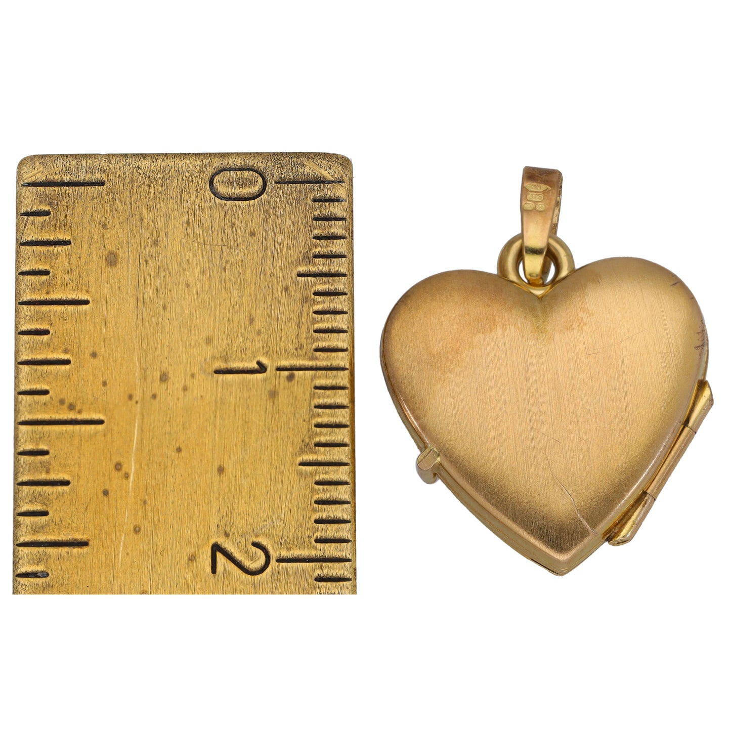 9ct Gold Heart Locket Pendant
