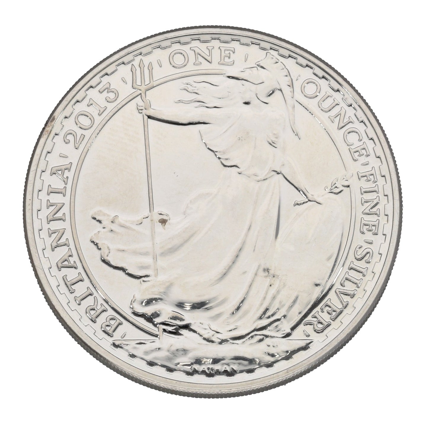 Fine Silver Queen Elizabeth II 1 OZ Britannia Coin 2013