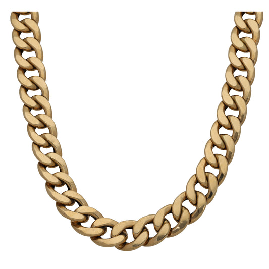 18ct Gold Curb Chain 26"