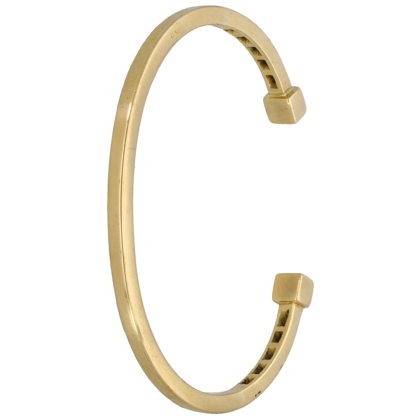 18ct Gold 2.48ct Diamond Alternative Bangle