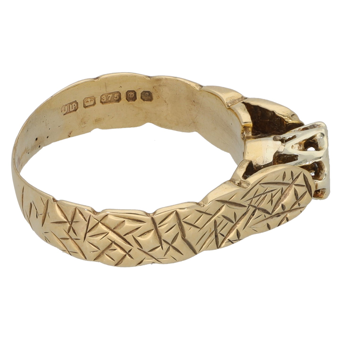 9ct Gold 0.03ct Diamond Solitaire Ring Size K