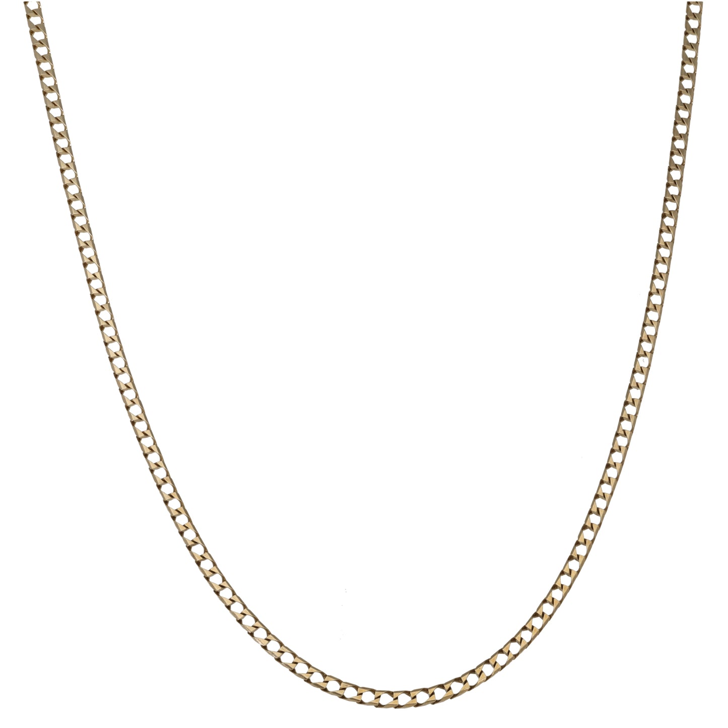 9ct Gold Curb Chain 16"
