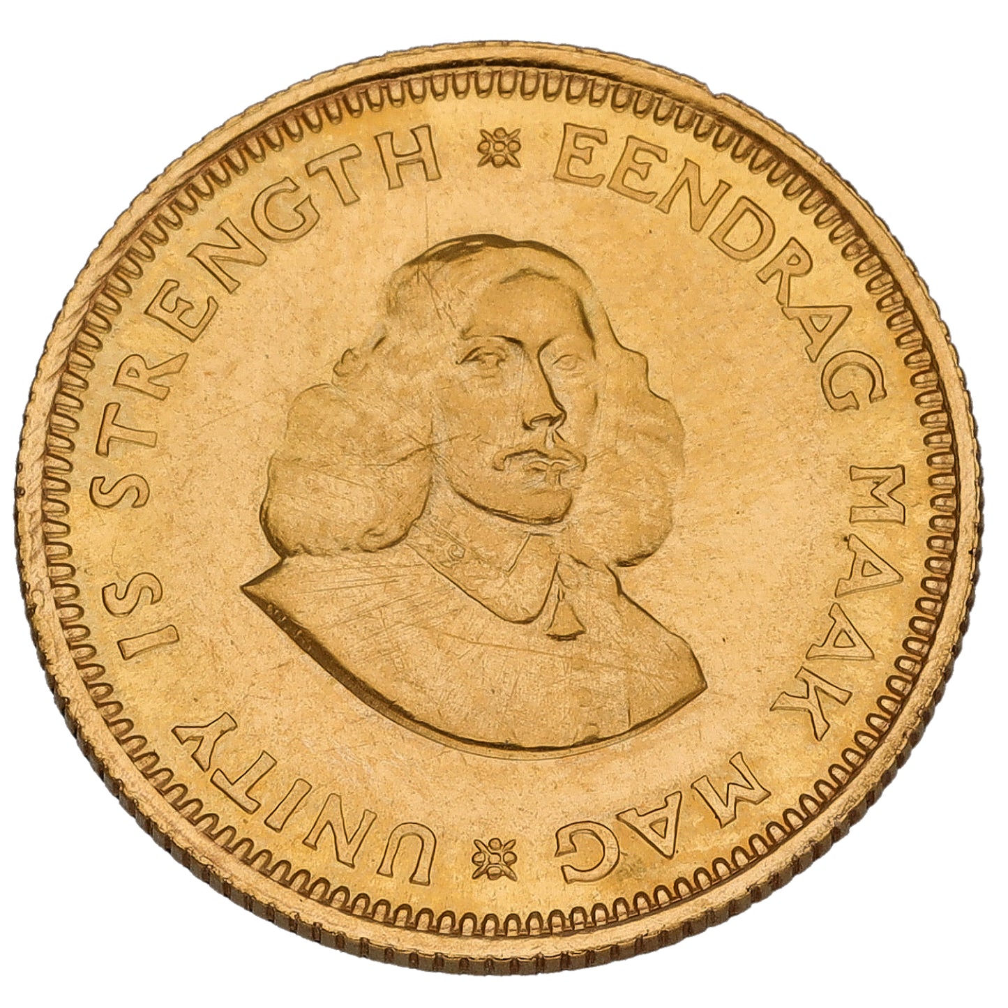 22ct Gold South Africa 1 Rand Coin 1966