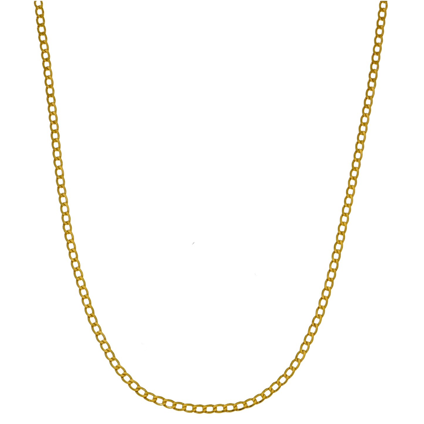 New 14ct Gold Kids Curb Chain 14"