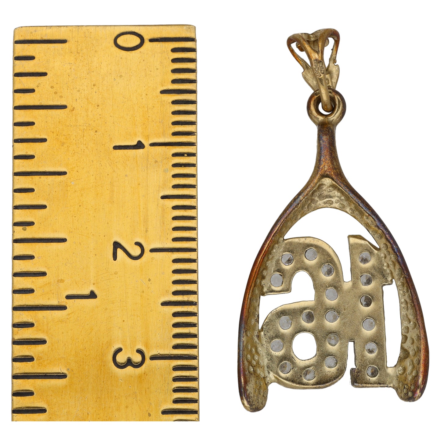 9ct Gold Cubic Zirconia Alternative Pendant