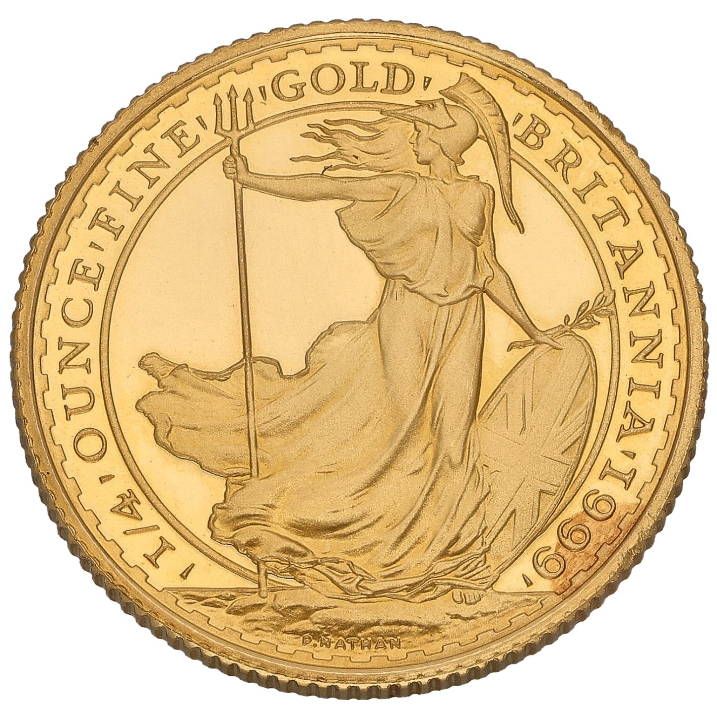 22ct Gold Queen Elizabeth II 1/4 OZ Britannia Coin 1999
