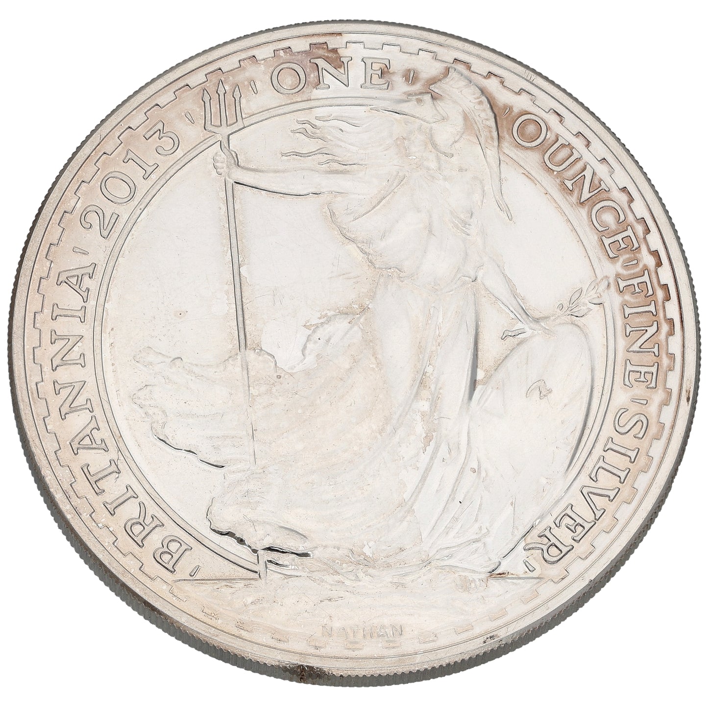 Fine Silver Queen Elizabeth II 1 OZ Britannia Coin 2013