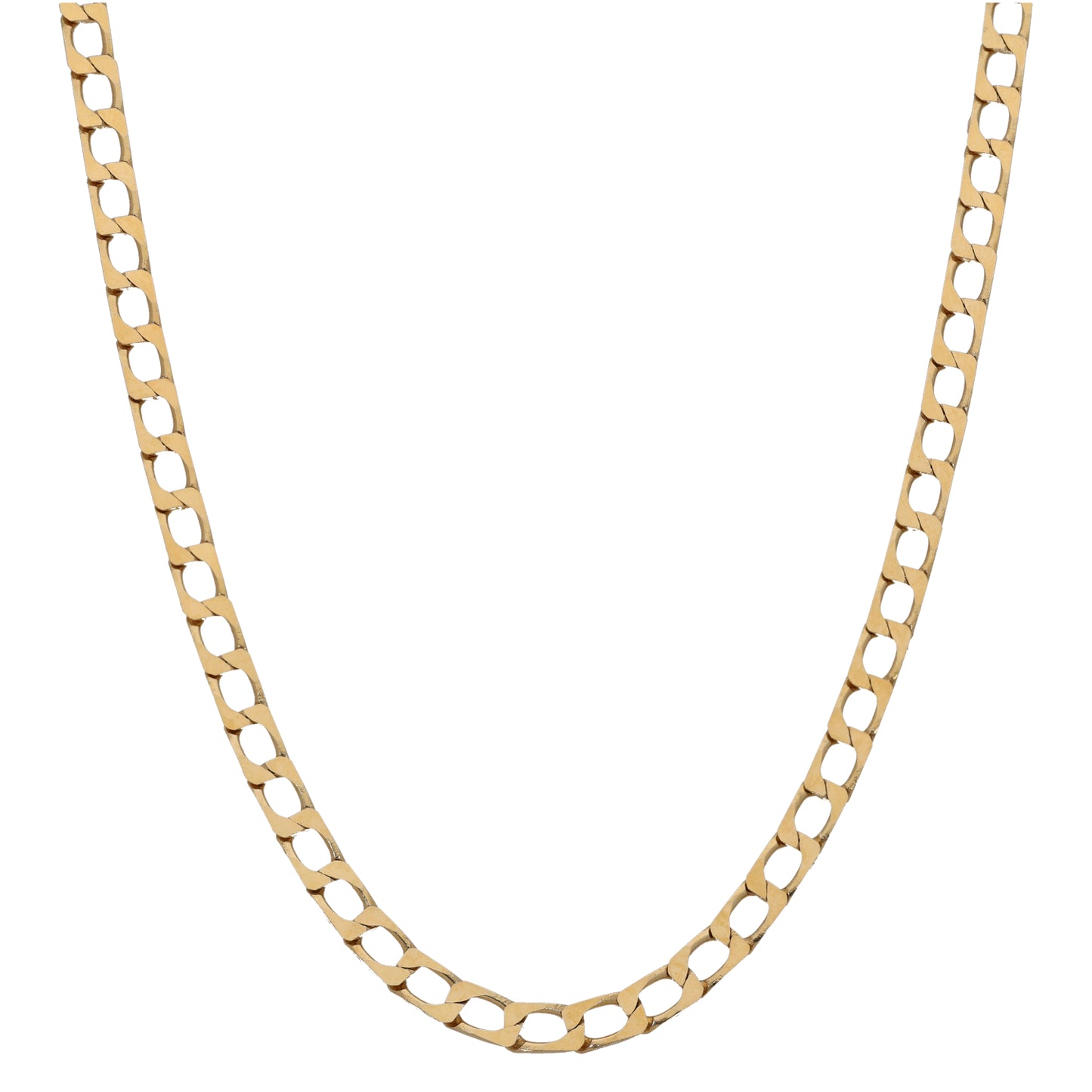 9ct Gold Curb Chain 16"