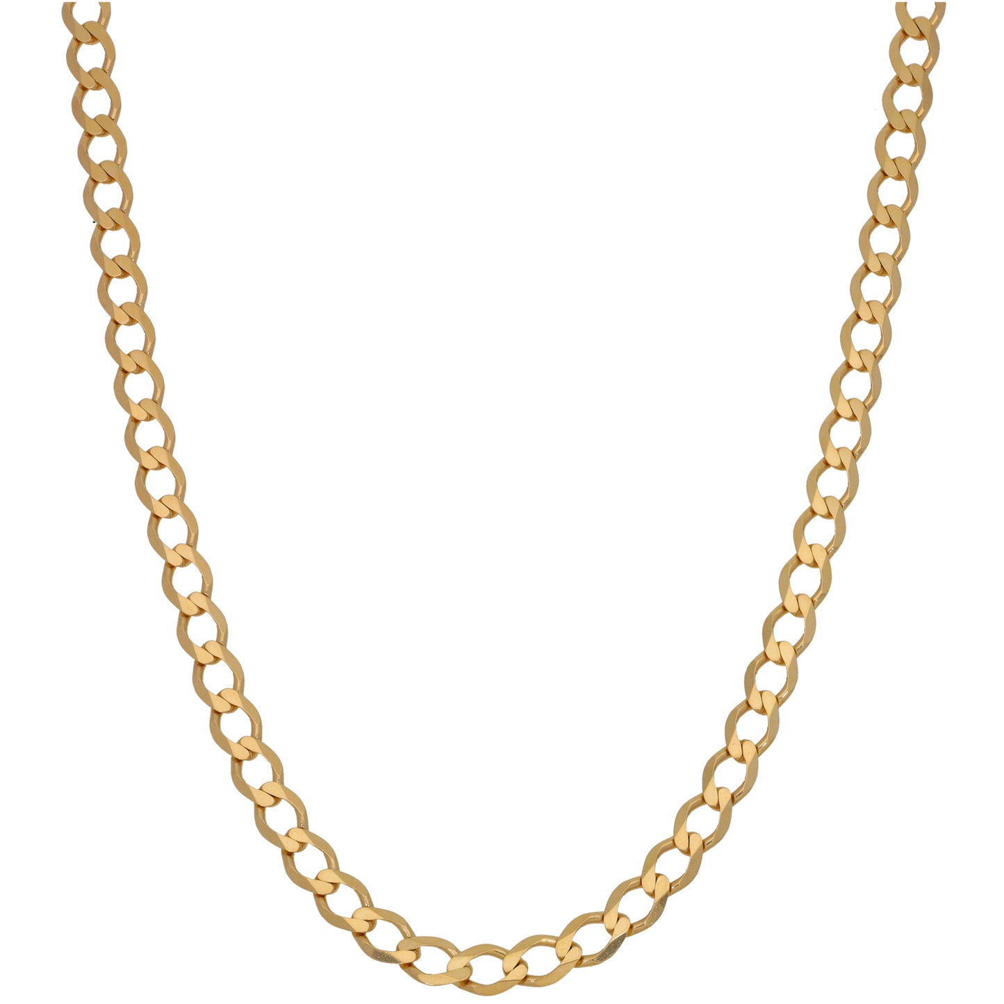 New 9ct Gold Curb Chain 22"