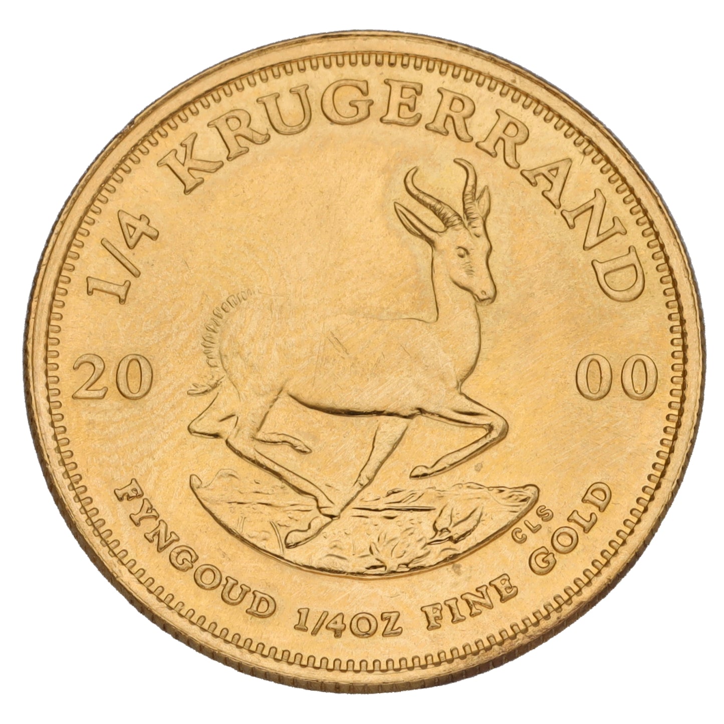 22ct Gold 1/4 OZ Krugerrand Coin 2000