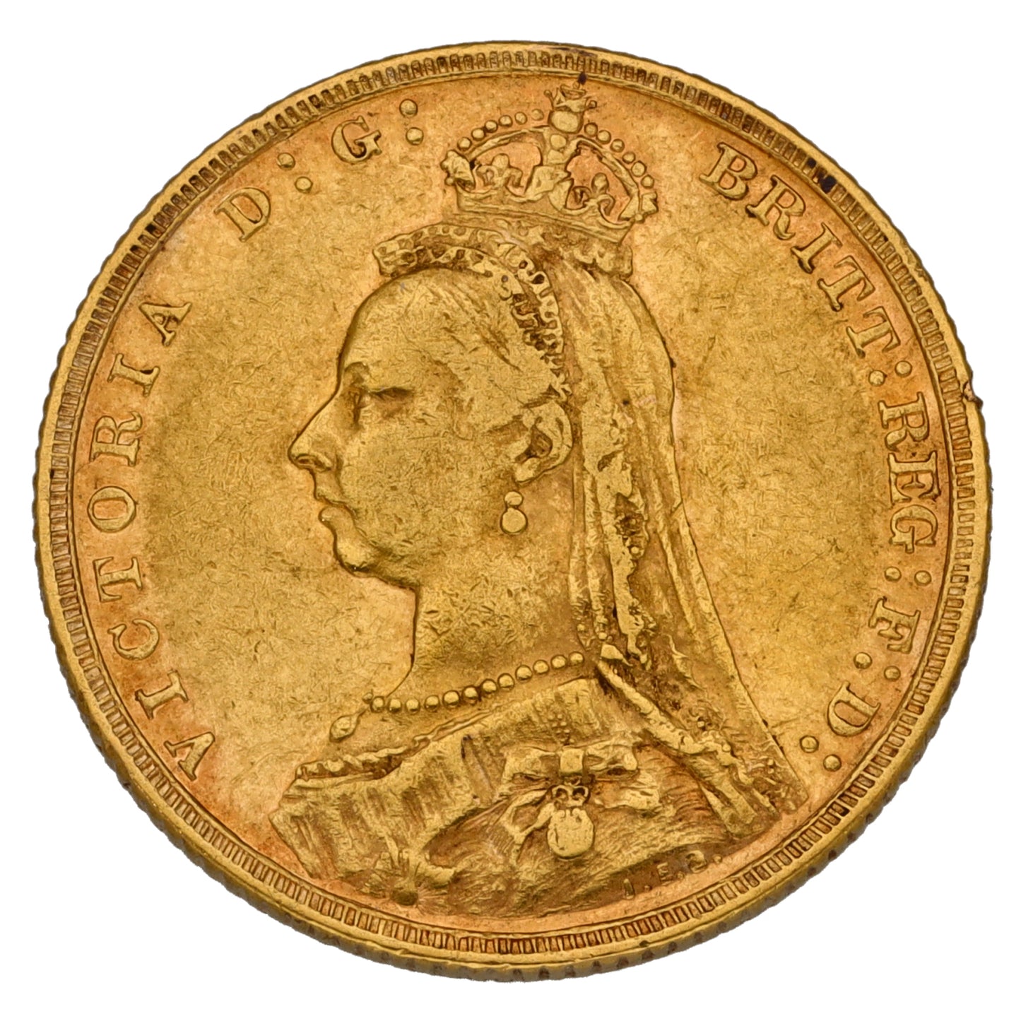 22ct Gold Queen Victoria Full Sovereign Coin 1893