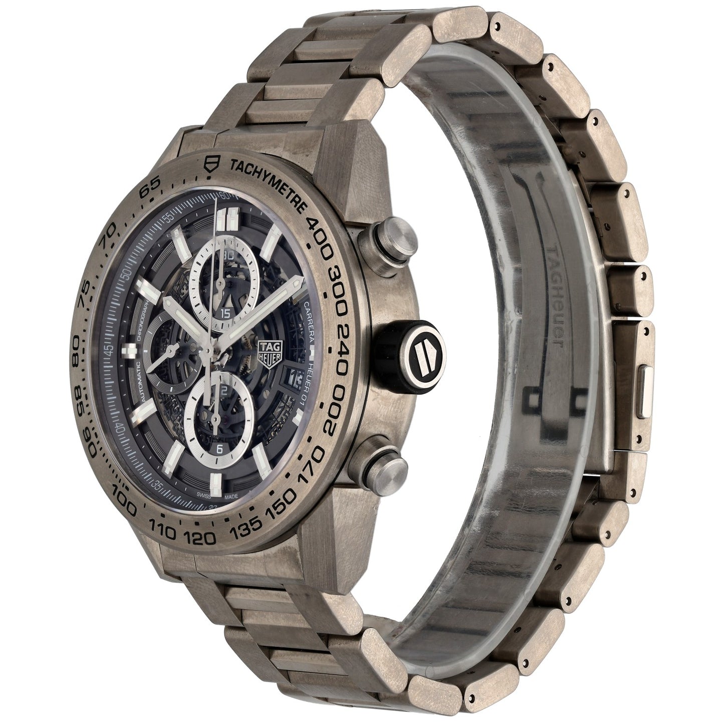 Tag Heuer Carrera CAR2A8A 45mm Titanium Watch