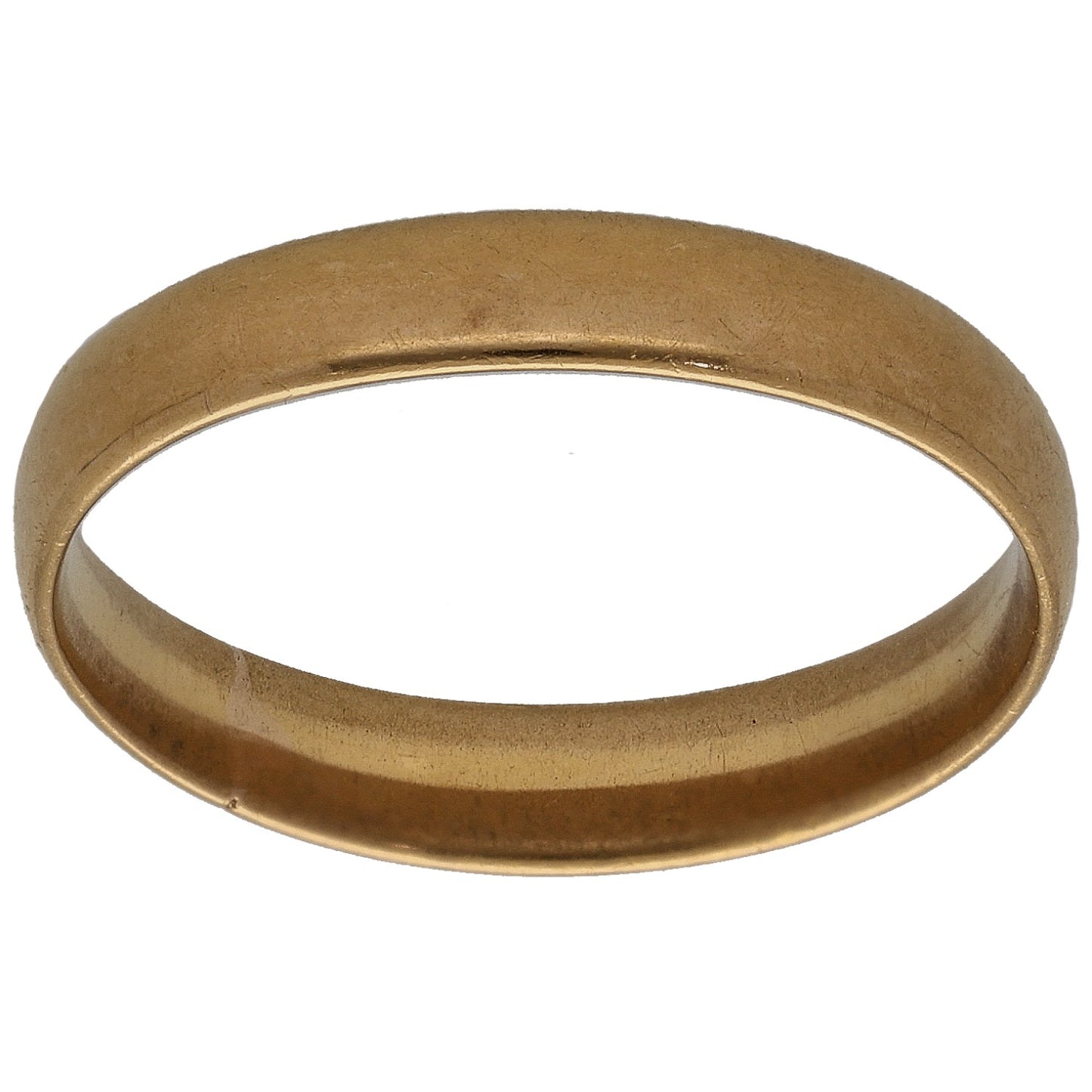 22ct Gold Plain Wedding Ring Size N