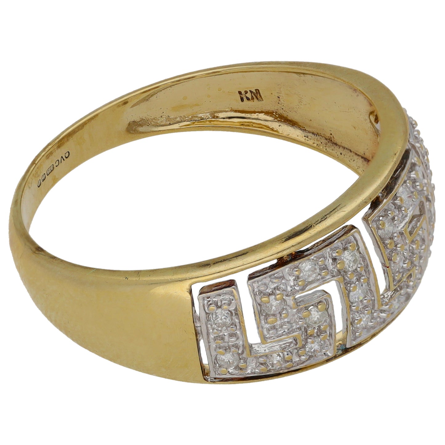9ct Gold 0.13ct Diamond Alternative Ring Size W