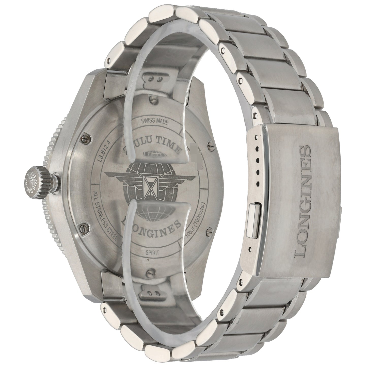 Longines Spirit Zulu Time L3.812.4 42mm Stainless Steel Watch