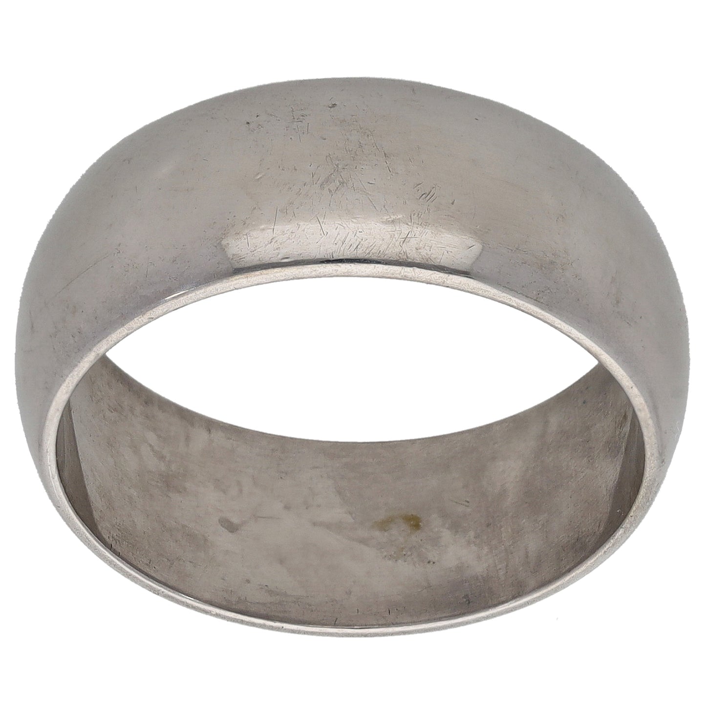 9ct White Gold Plain Wedding Ring Size S