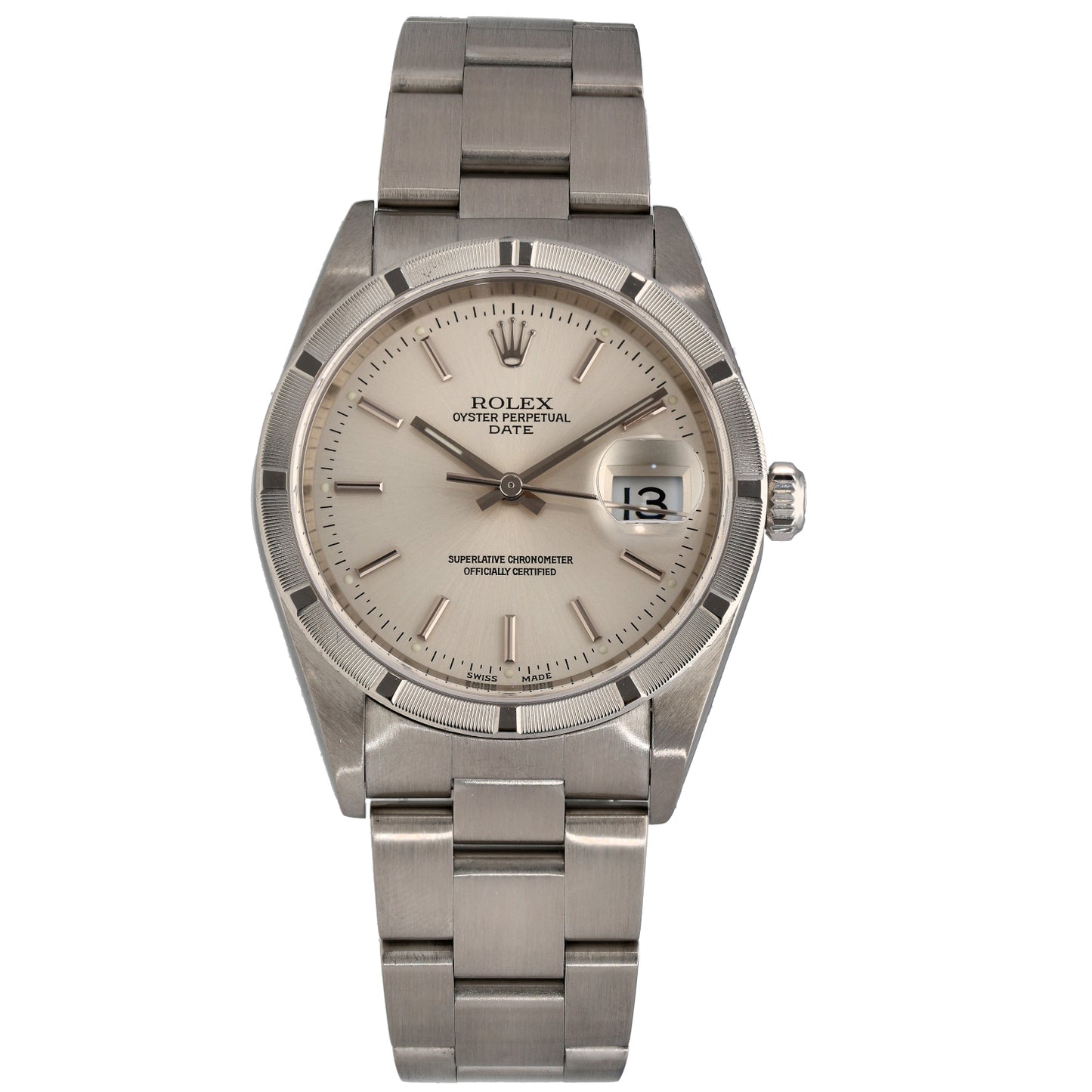 Rolex Date 15210 34mm Stainless Steel Watch