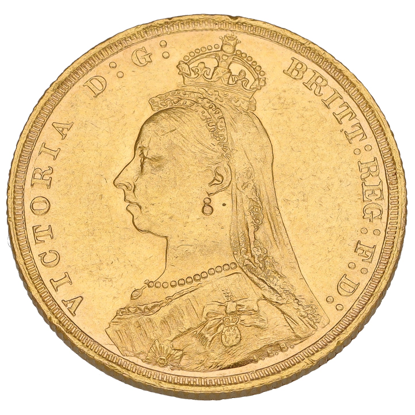 22ct Gold Queen Victoria Full Sovereign Coin 1893