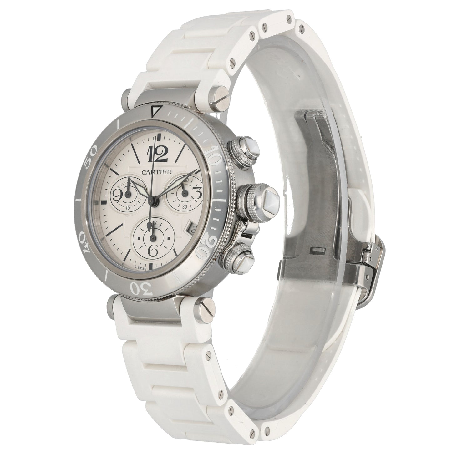 Cartier Pasha Seatimer 3129 37mm Stainless Steel Watch