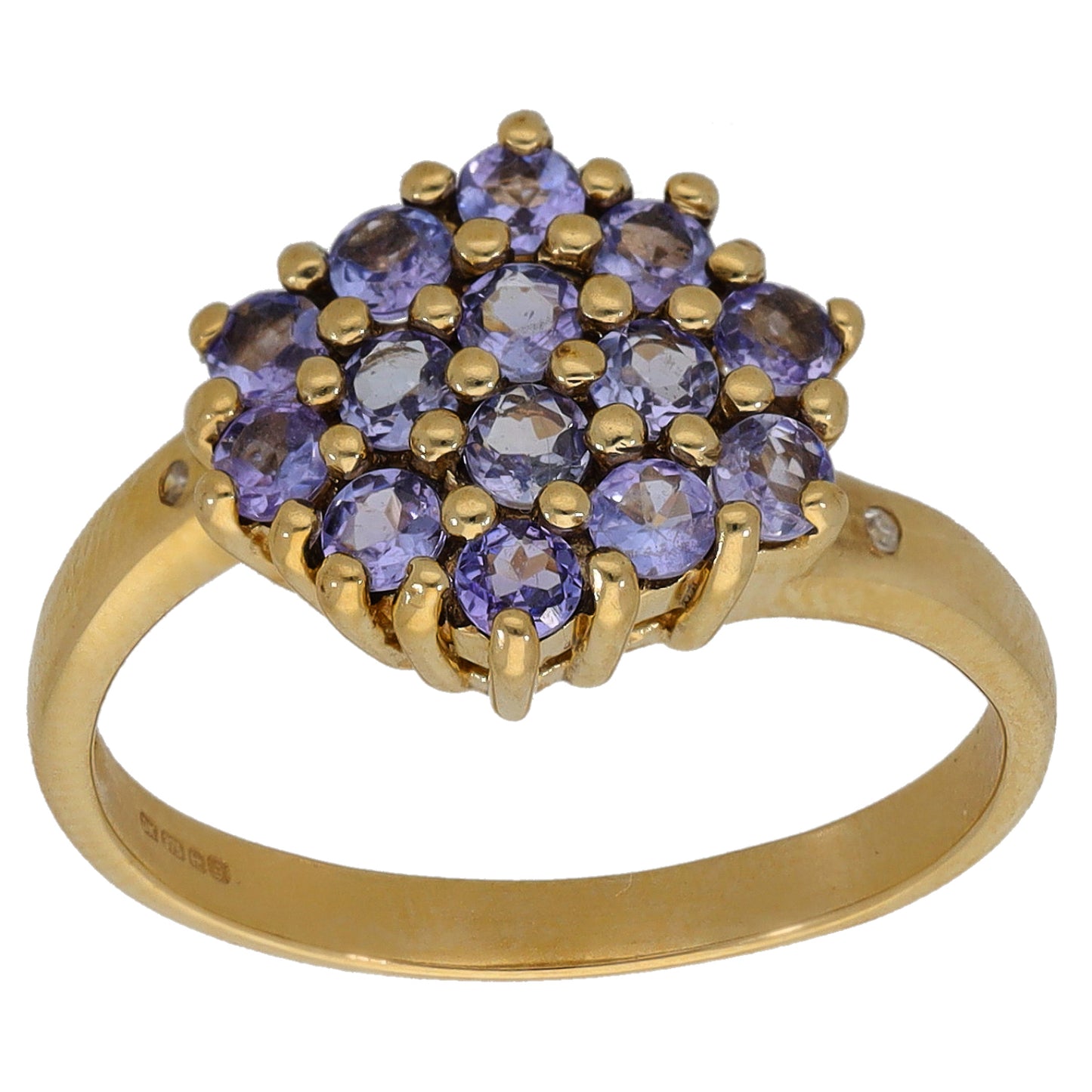 9ct Gold Tanzanite Dress/Cocktail Ring Size N