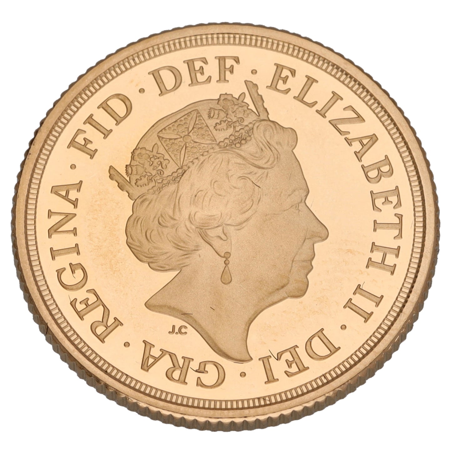 22ct Gold Queen Elizabeth II Full Sovereign Coin 2020