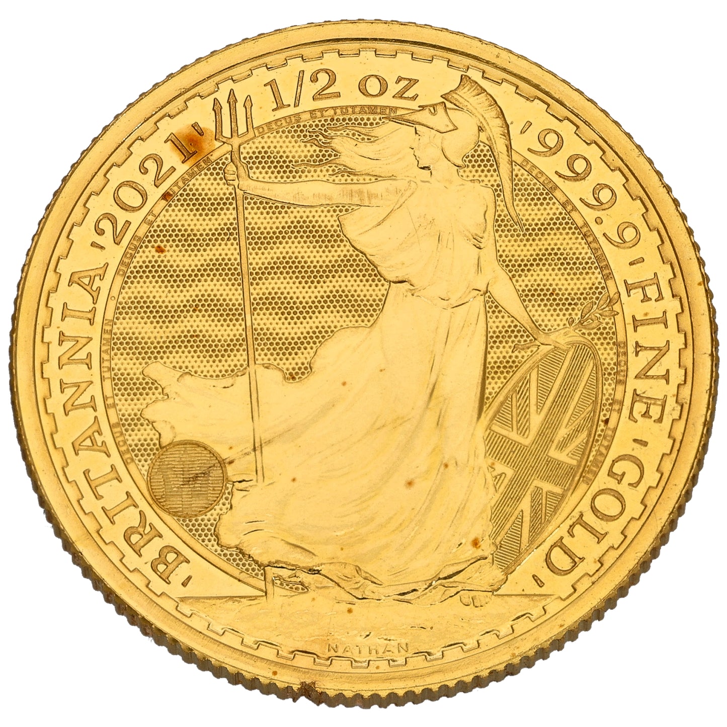 24ct Gold Queen Elizabeth II 1/2 OZ Britannia Coin 2021