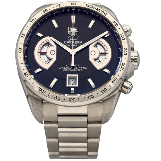 Tag Heuer Grand Carrera CAV511A 43mm Stainless Steel Watch