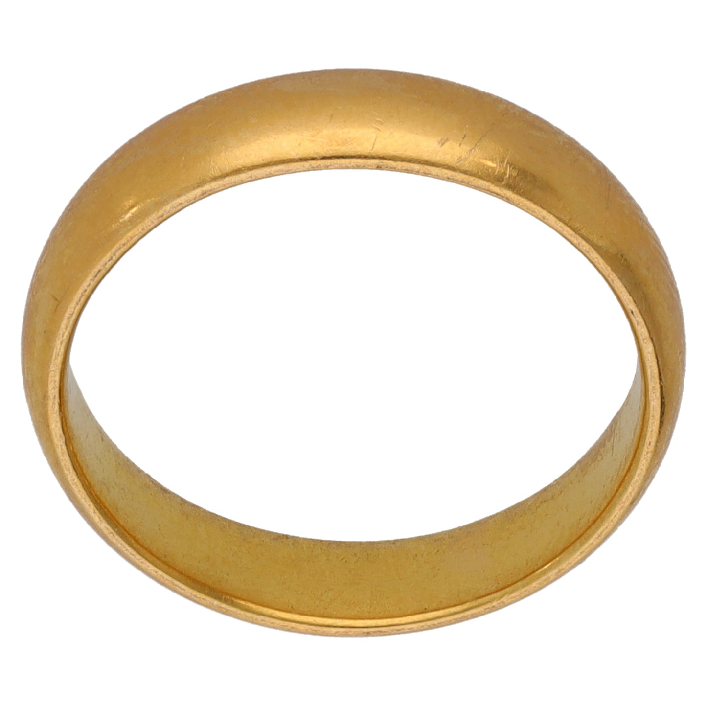 22ct Gold Plain Wedding Ring Size M