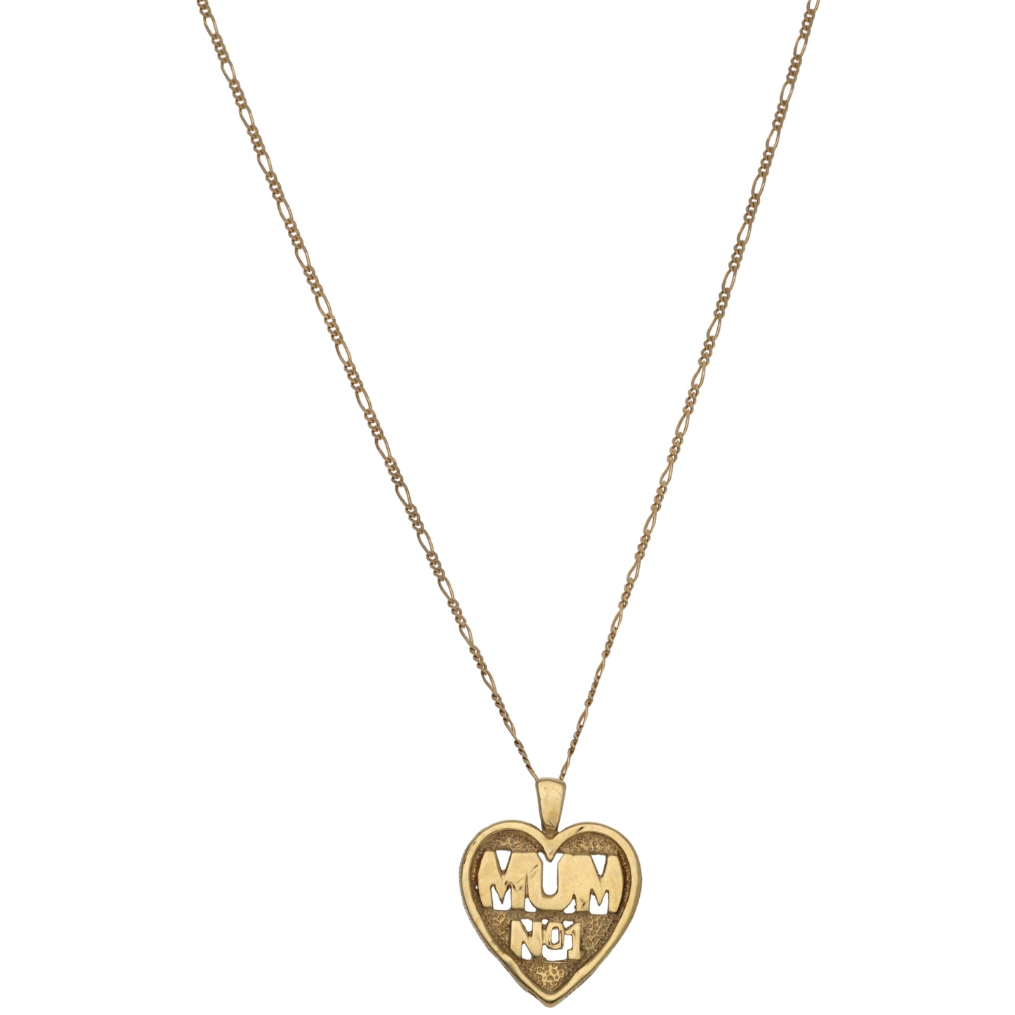 9ct Gold Mum/Mother Pendant With Chain