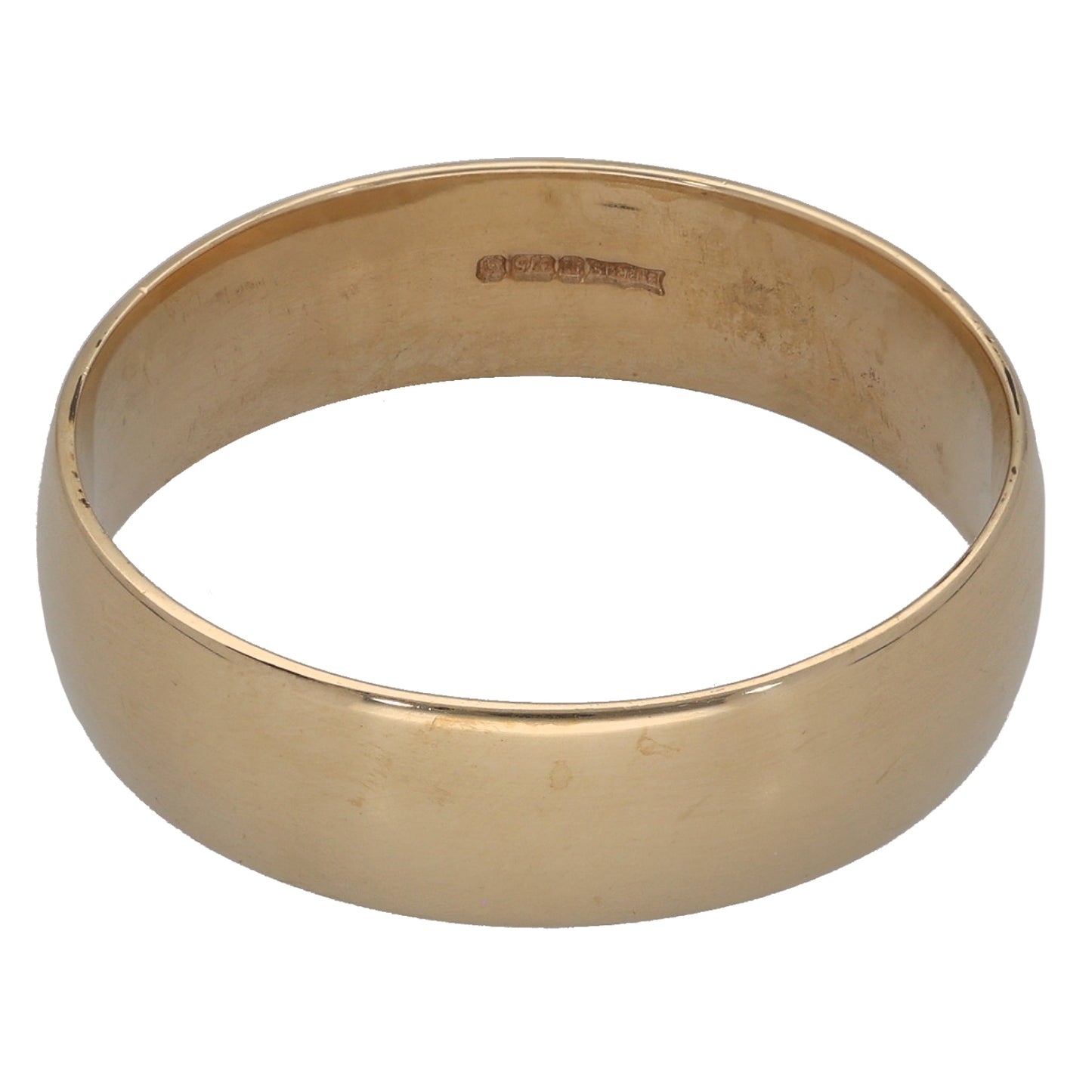 9ct Gold Plain Wedding Ring Size W