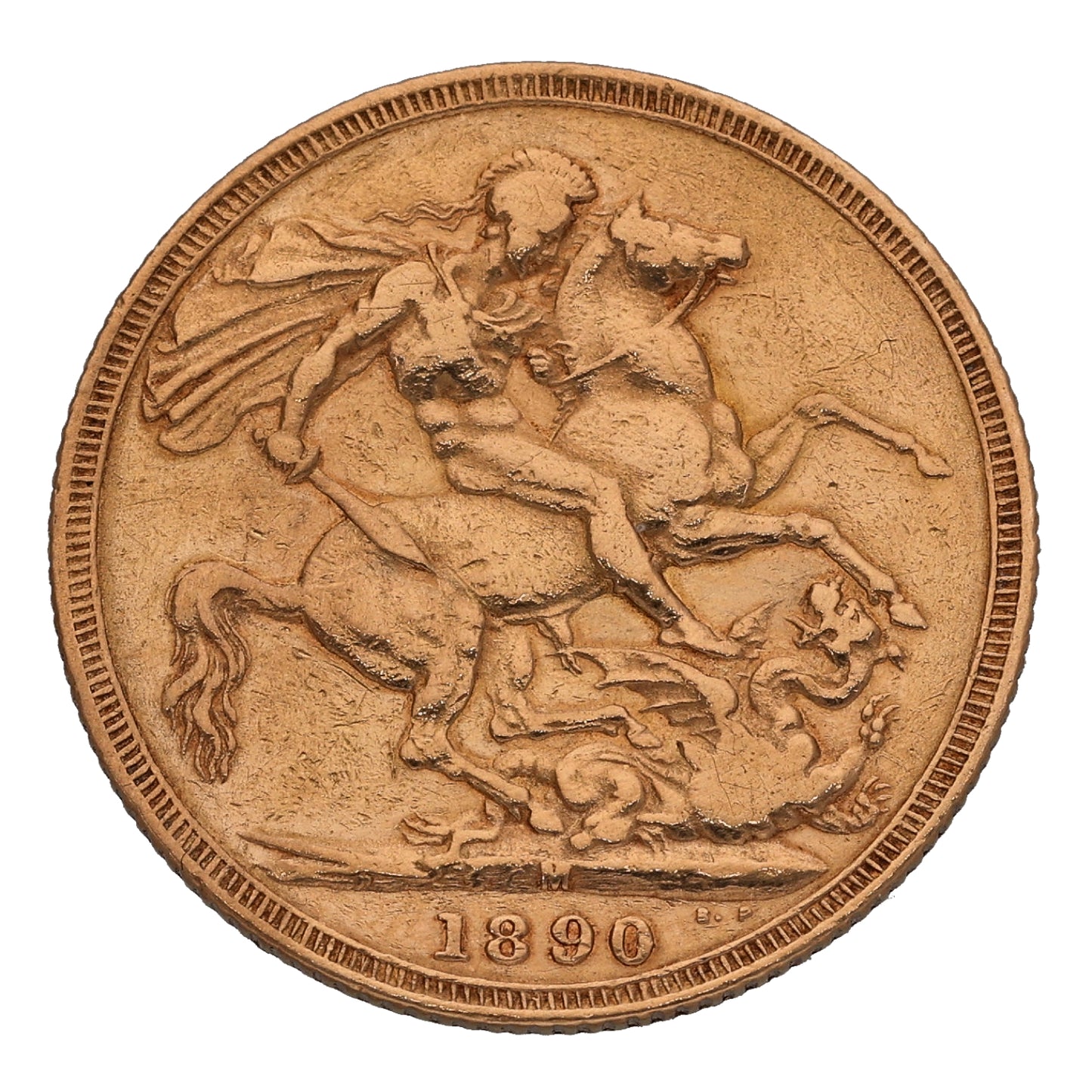 22ct Gold Queen Victoria Full Sovereign Coin 1890