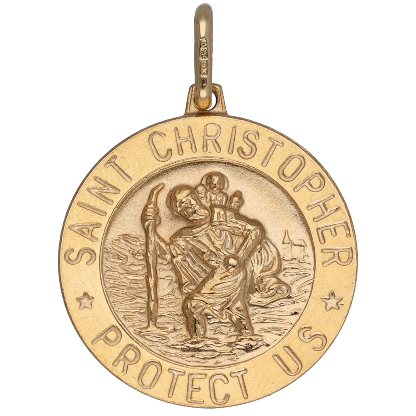 9ct Gold St Christopher Pendant