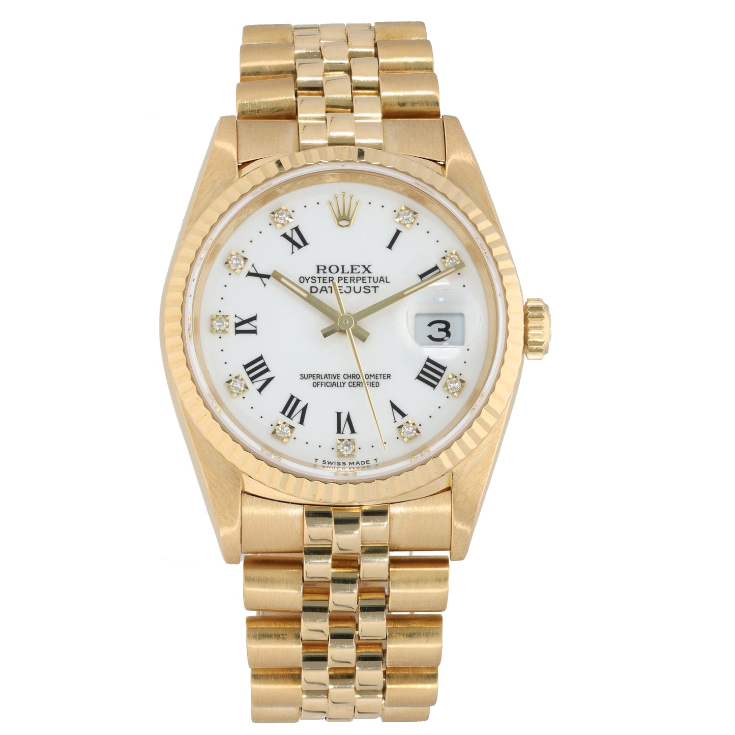 Rolex Datejust 16238 36mm Gold Watch