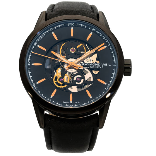 Raymond Weil Freelancer Skeleton 2715 42.5mm Black Stainless Steel Watch
