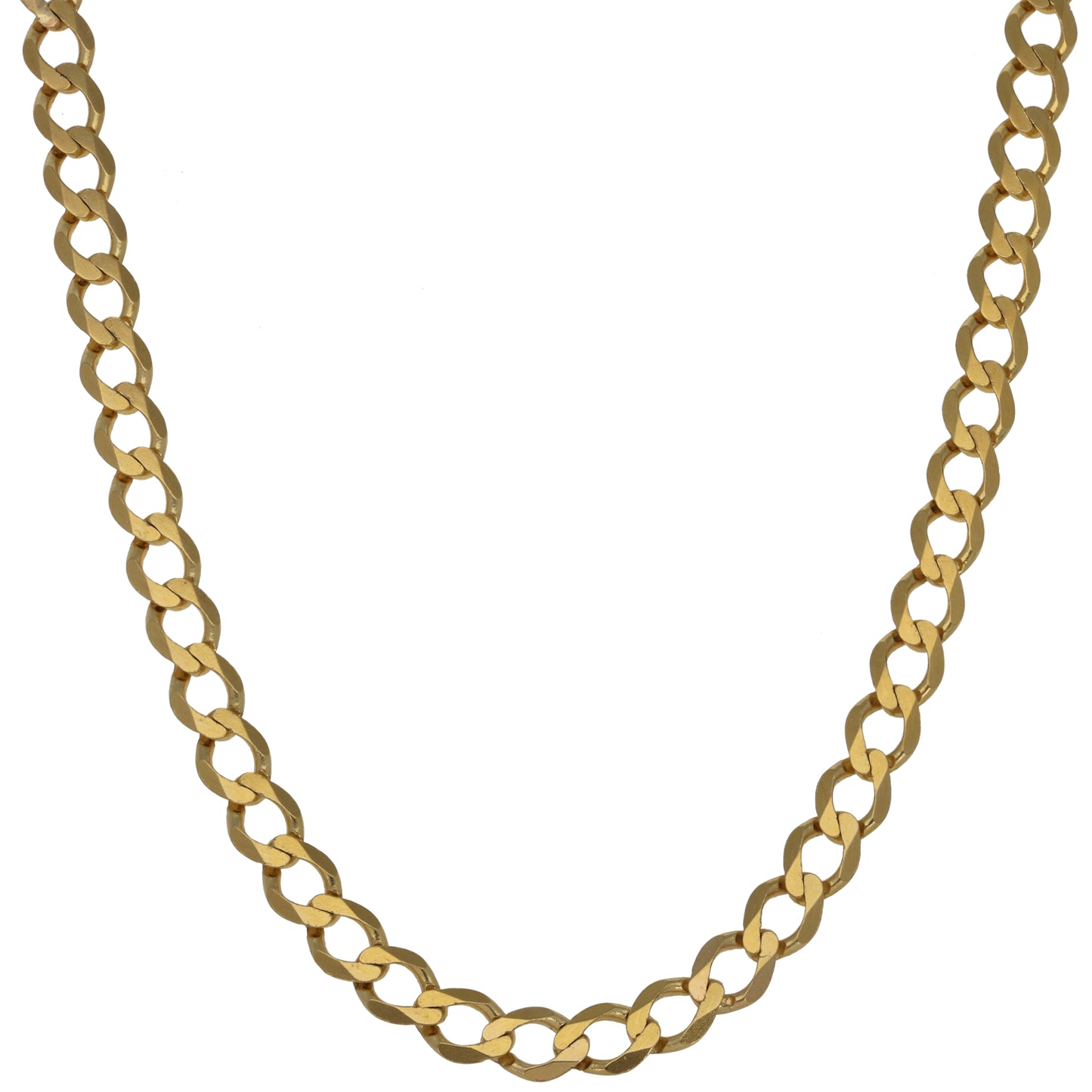 9ct Gold Curb Chain 22"