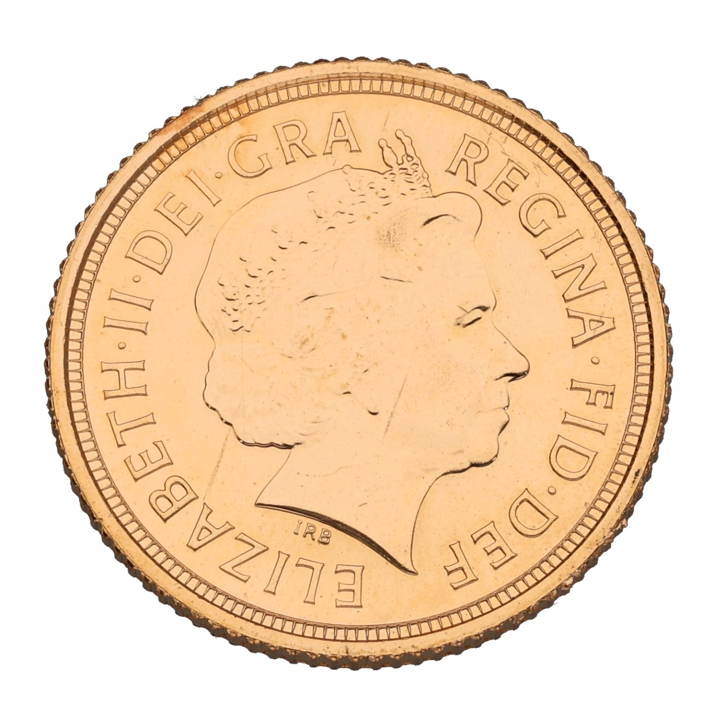 22ct Gold Queen Elizabeth II Half Sovereign Coin 2010