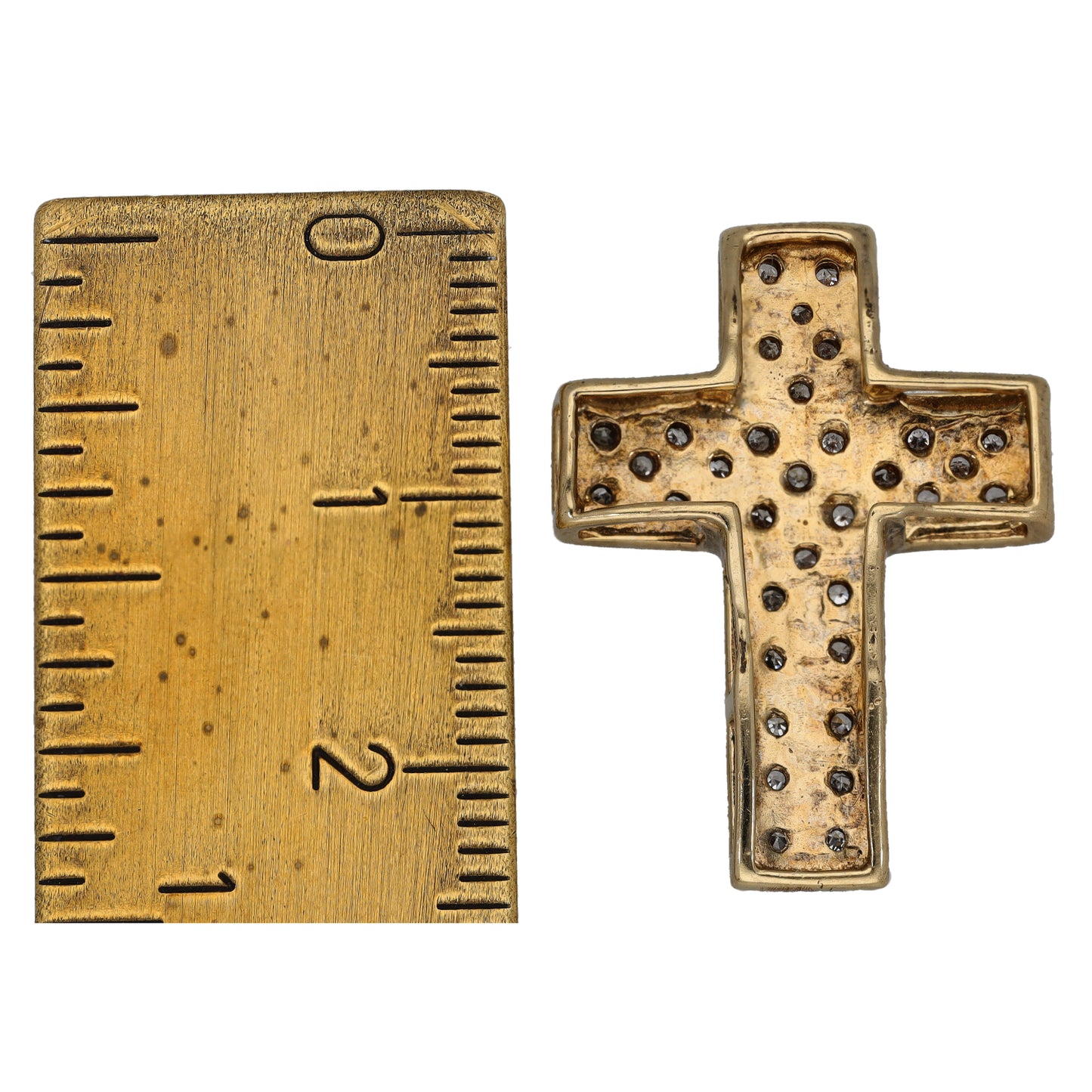 9ct Gold 0.25ct Diamond Cross Pendant
