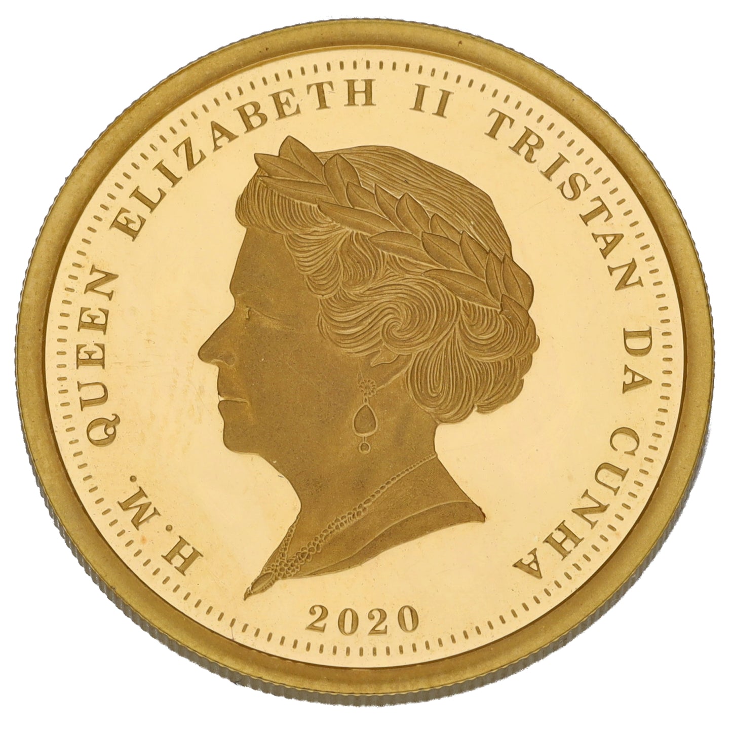 22ct Gold Queen Elizabeth II One Laurel Coin 2020