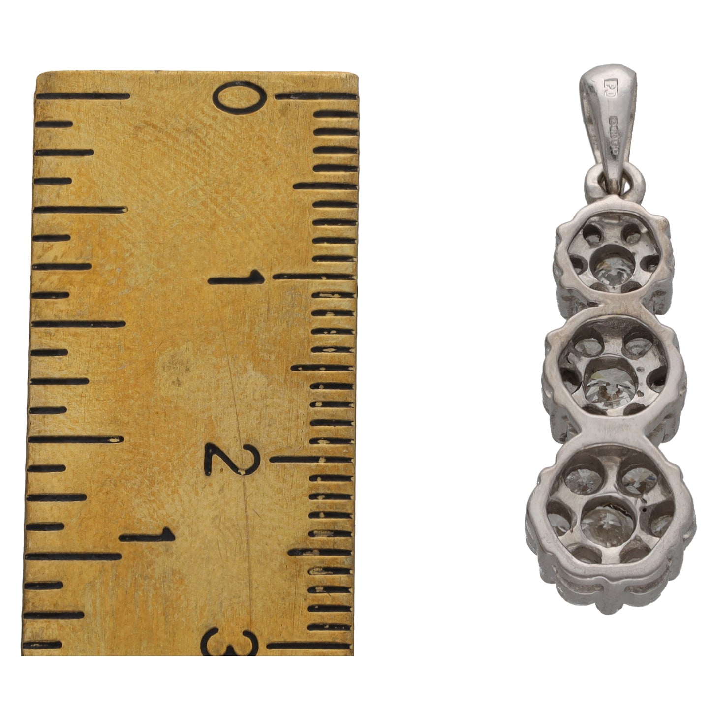 18ct White Gold 1.55ct Diamond Dress/Cocktail Pendant