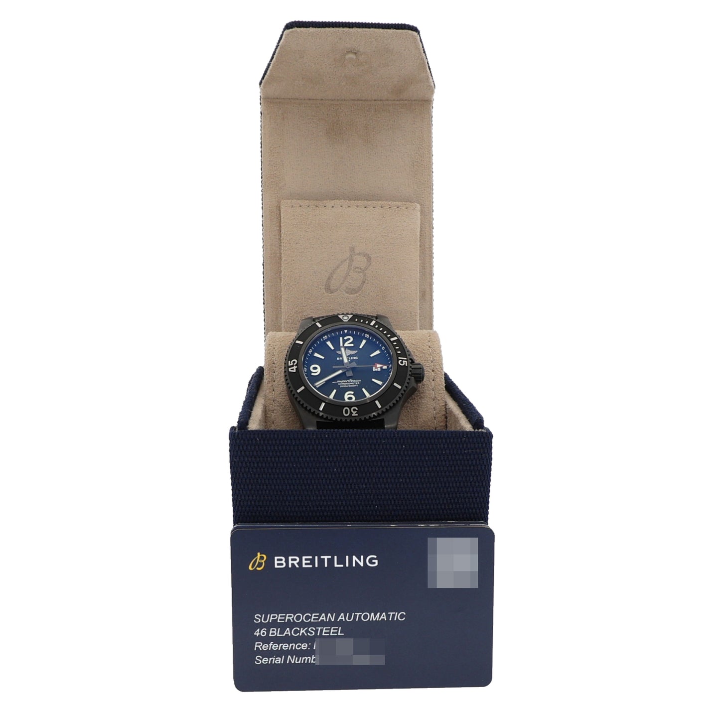 Breitling Superocean M17368 46mm DLC Stainless Steel Watch