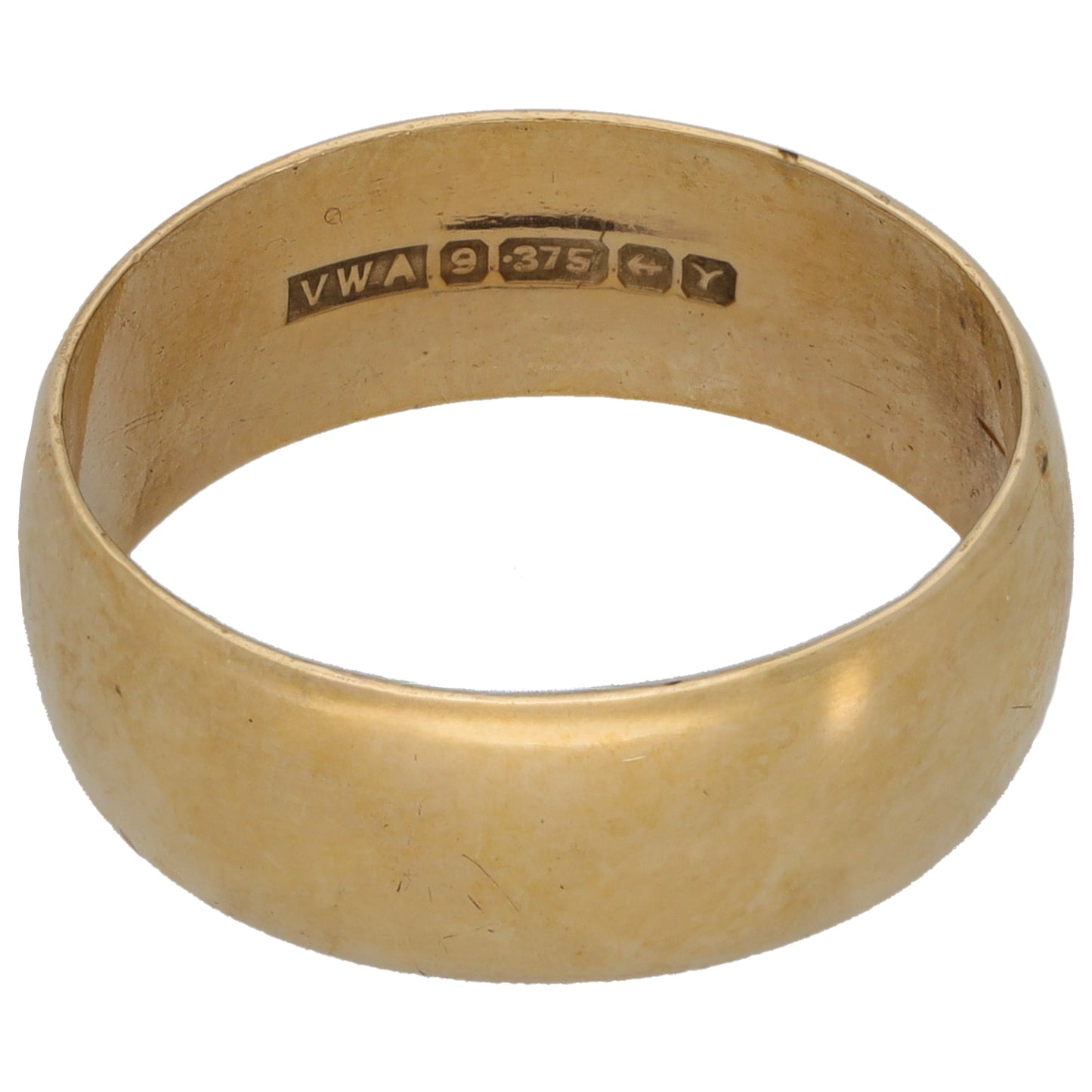 9ct Gold Plain Wedding Ring Size Q