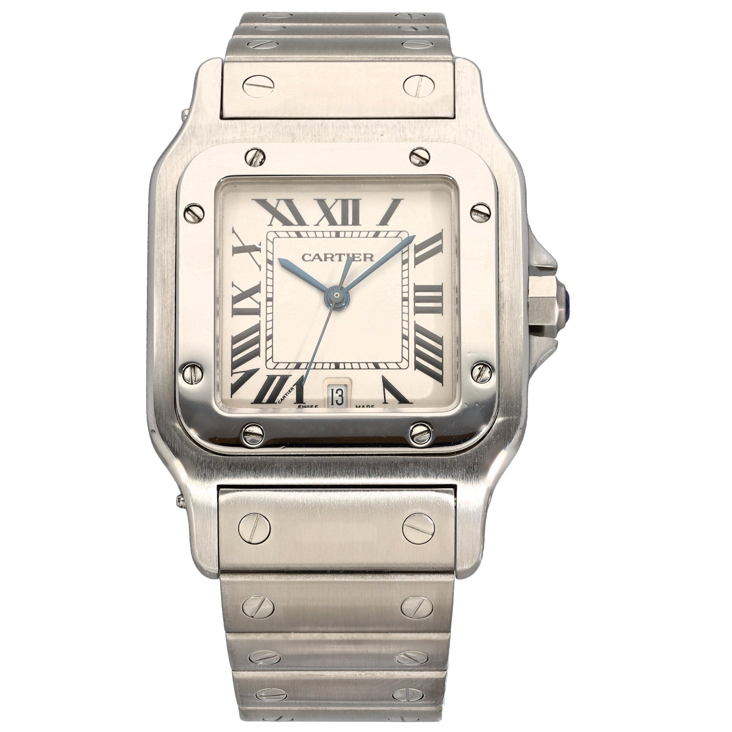 Cartier Santos 1564 29mm Stainless Steel Watch H&T