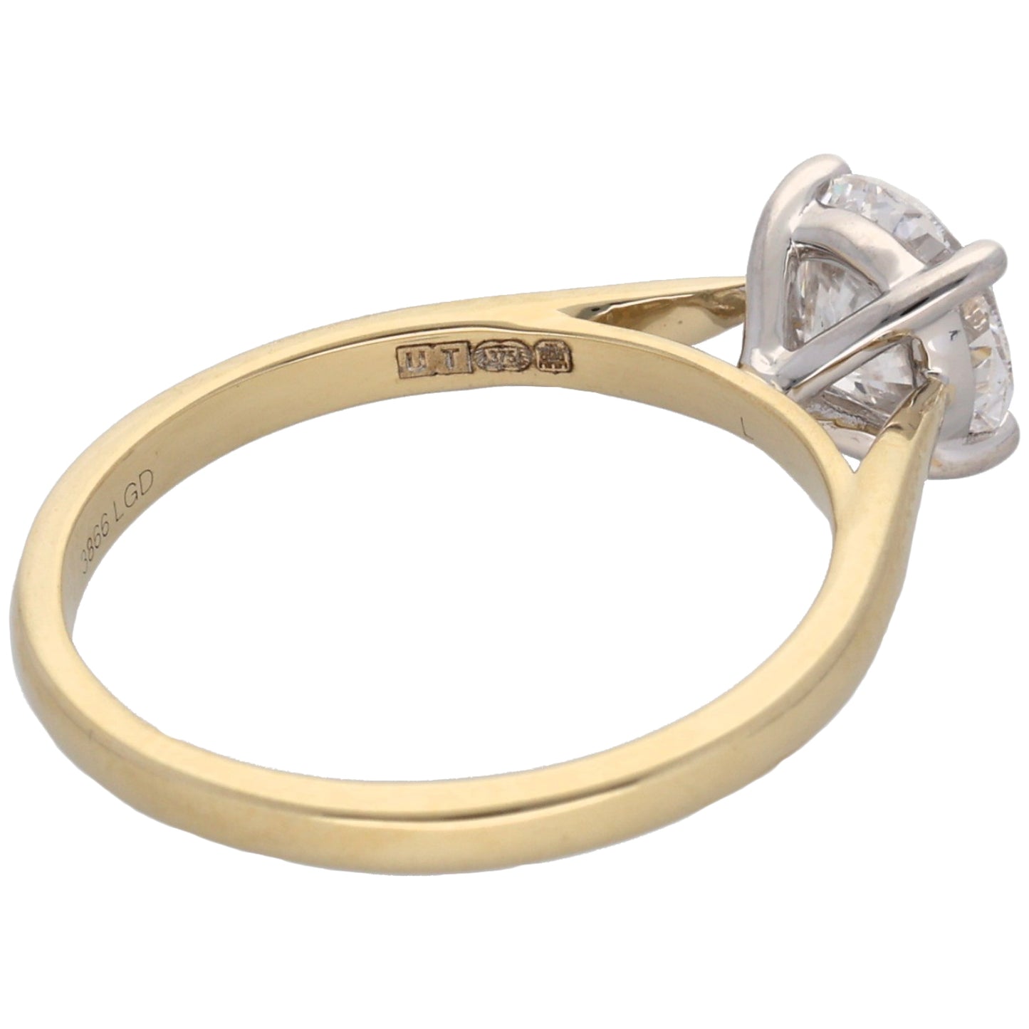 New 9ct Gold 1.00ct Laboratory-Grown Diamond Solitaire Ring