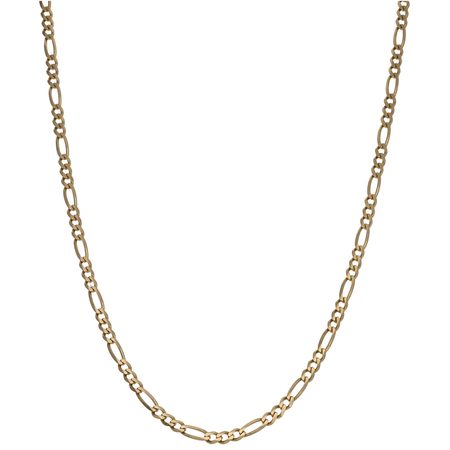 9ct Gold Figaro Chain 18"