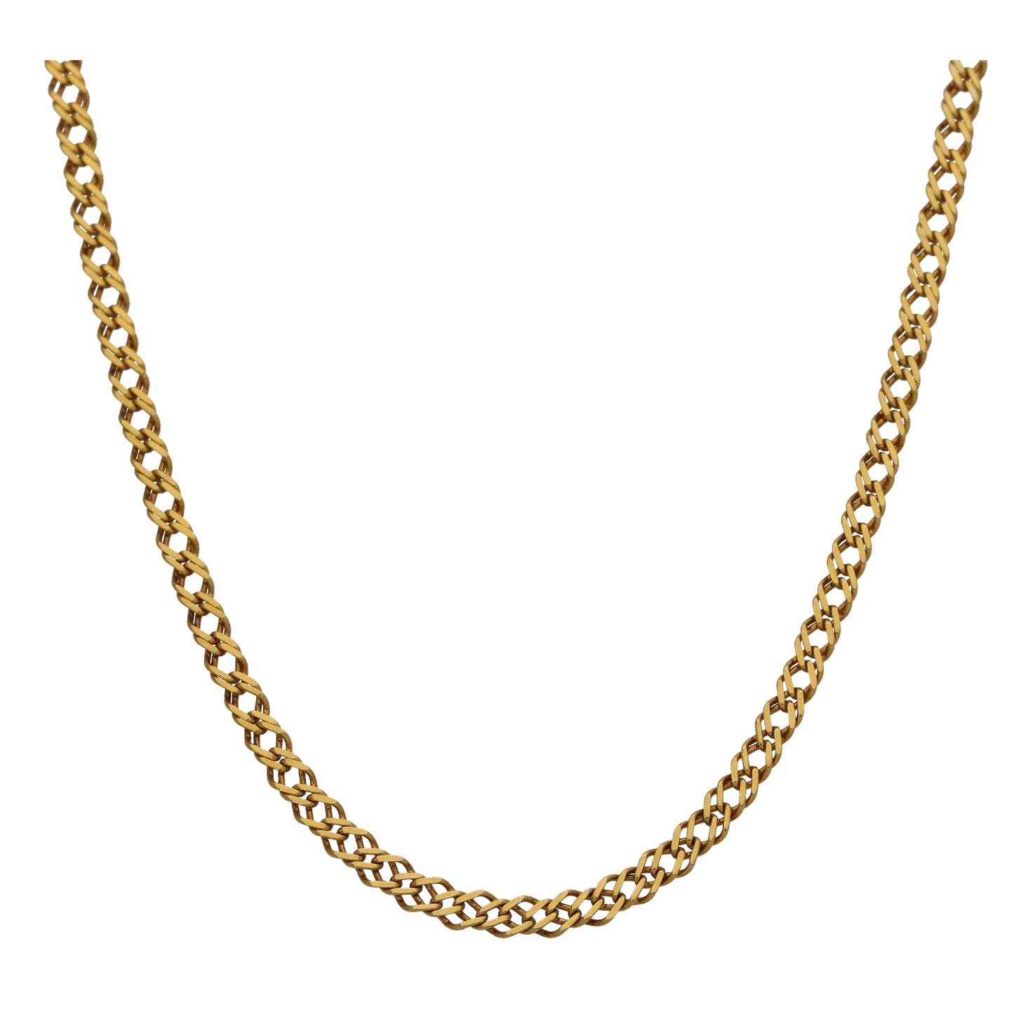 9ct Gold Double Curb Chain 20"