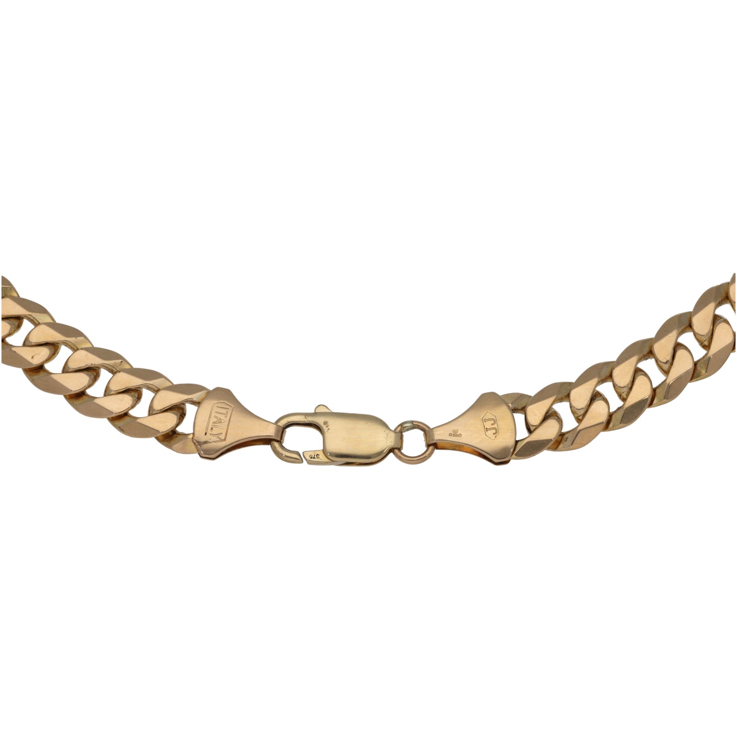 9ct Gold Curb Chain 16"