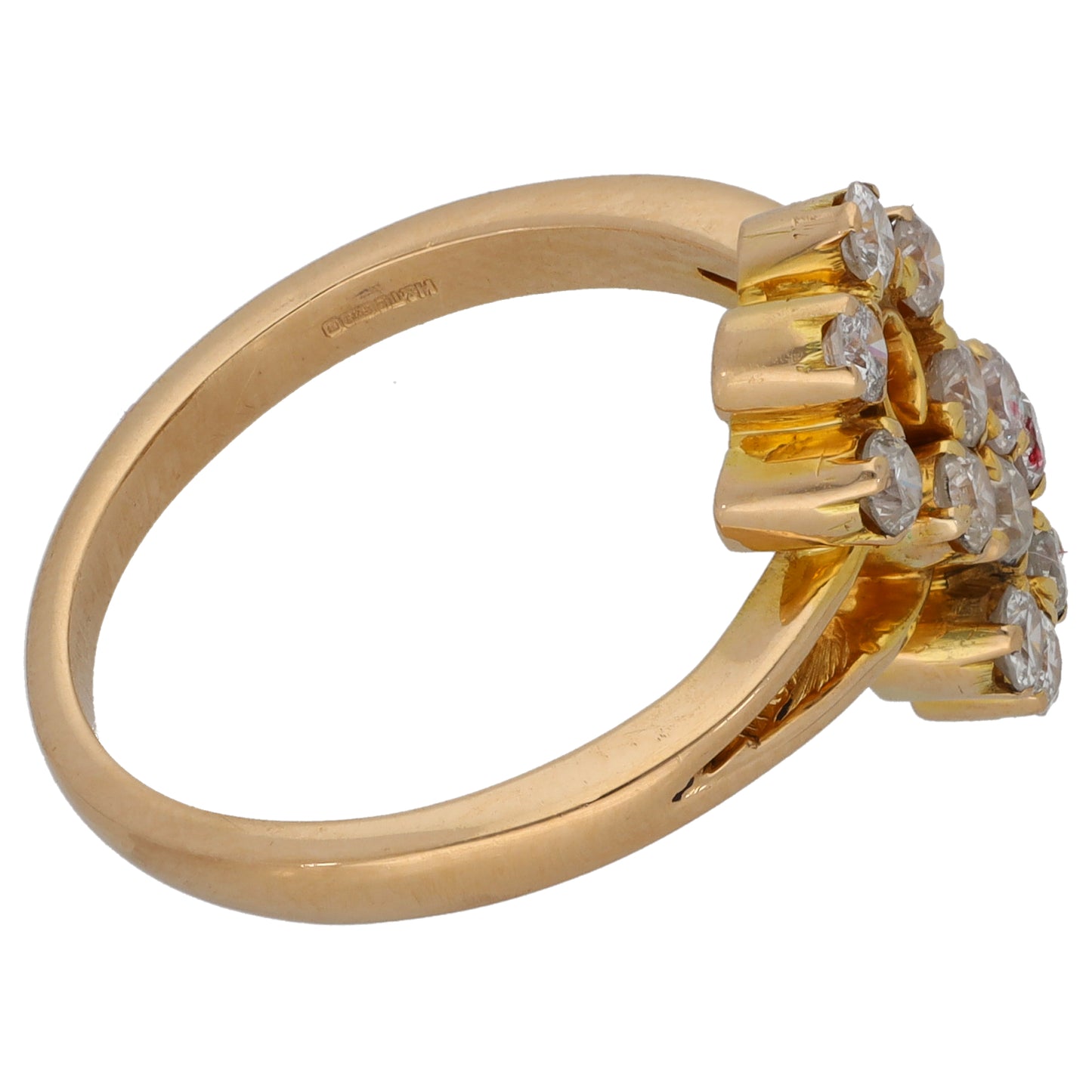 14ct Gold 0.60ct Diamond Dress/Cocktail Ring Size Q