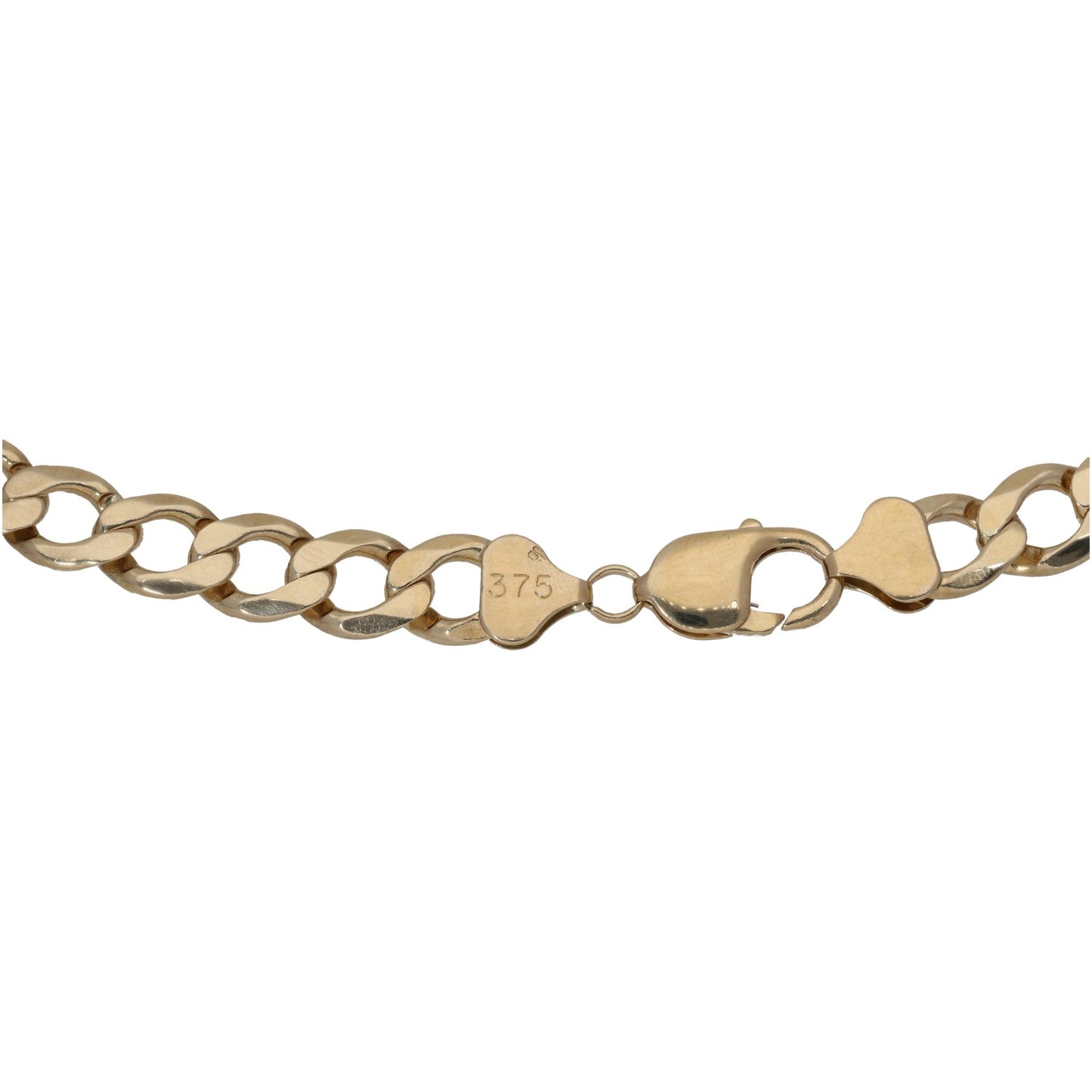 9ct Gold Curb Chain 26"