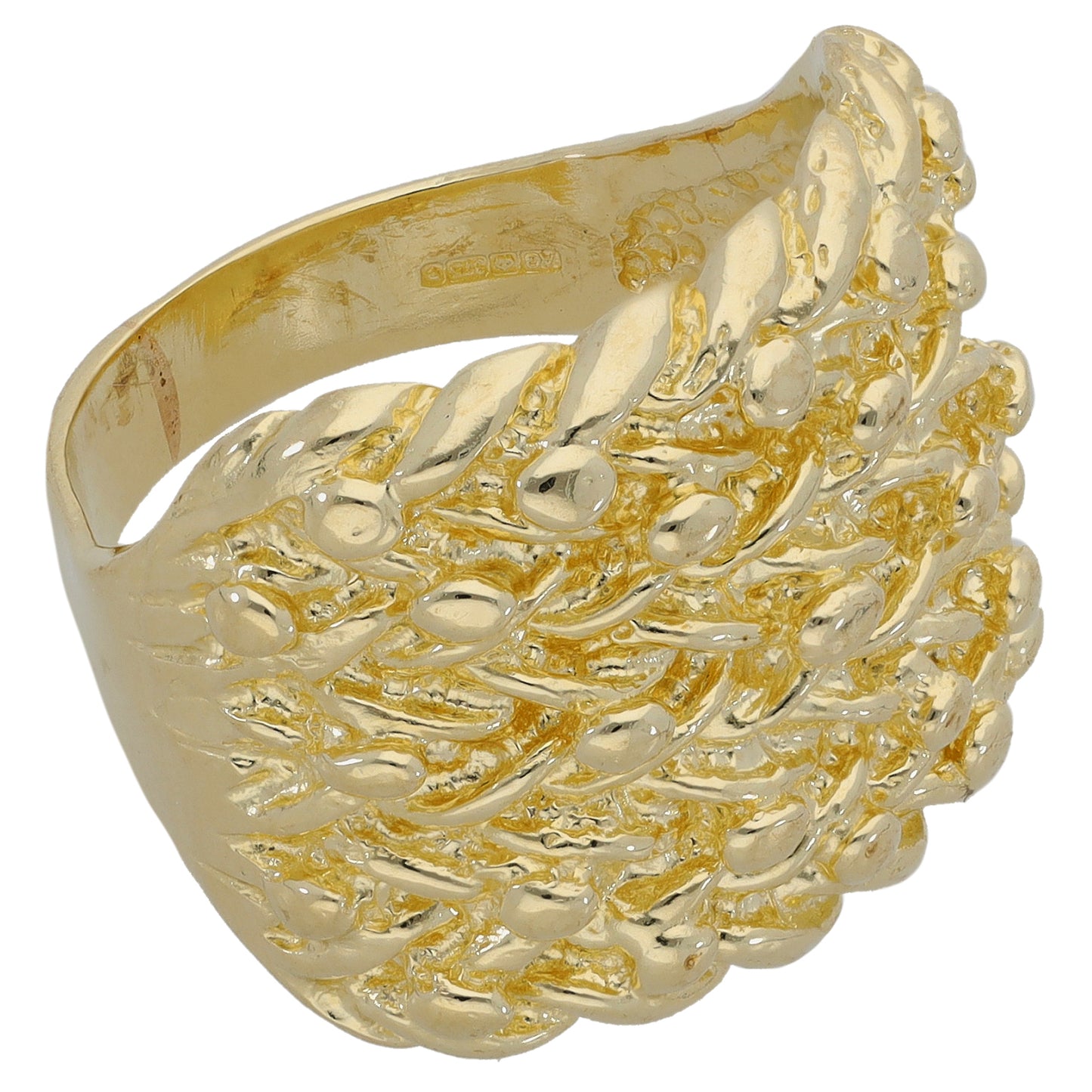 9ct Gold Keeper Ring Size O
